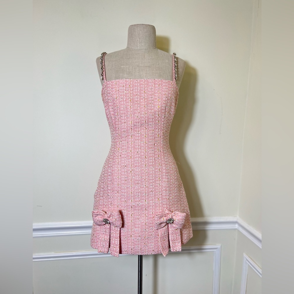 AKIRA Embellished Bow Pink Dress - Picture 3 of 12